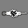 Key Clip W/ Key Ring & Maple Leaf (Silhouette) Key Tag